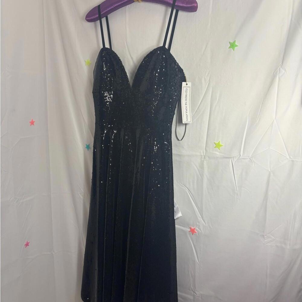 NWT Dress the Population Mimi Sequin Cocktail Dress Size‎ M - Picture 11 of 15